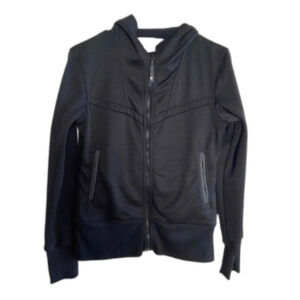 Columbia black hooded LIGHTWEIGHT zip up SMALL